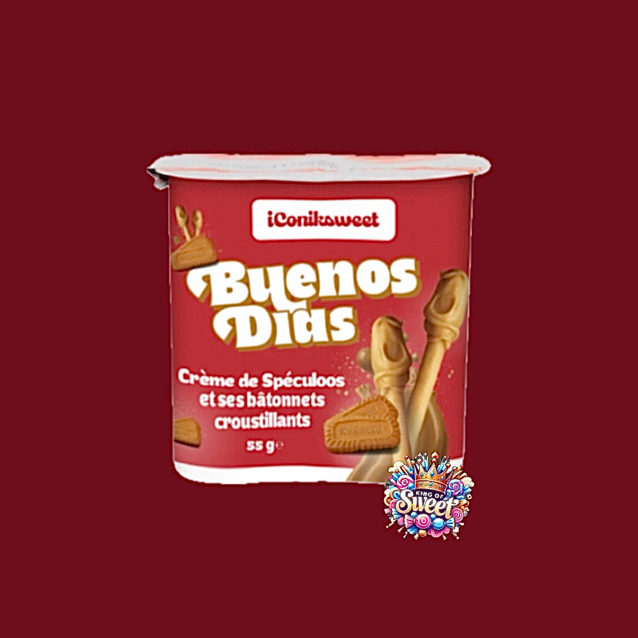 Buenos Días – Crème de Spéculoos & Bâtonnets Croustillants (55g) | Snack Gourmand iConiksweet