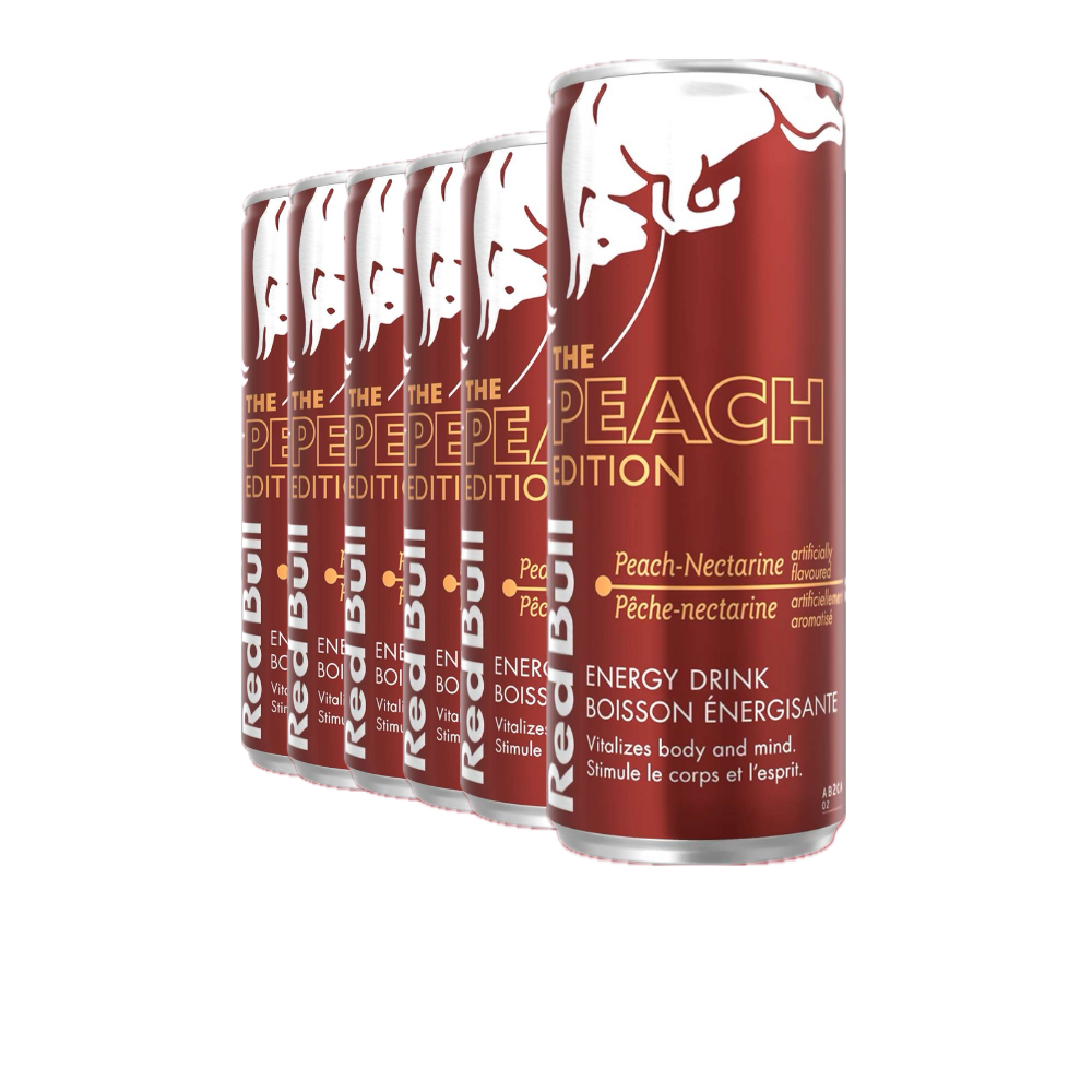x6 - Red Bull - Pêche Nectarine - 250ml
