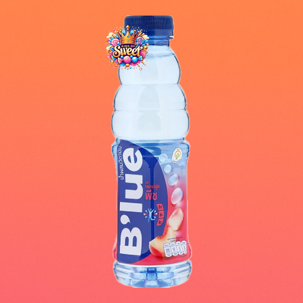 B’lue Pêche 500ml – Boisson rafraîchissante sans sucres, saveur pêche