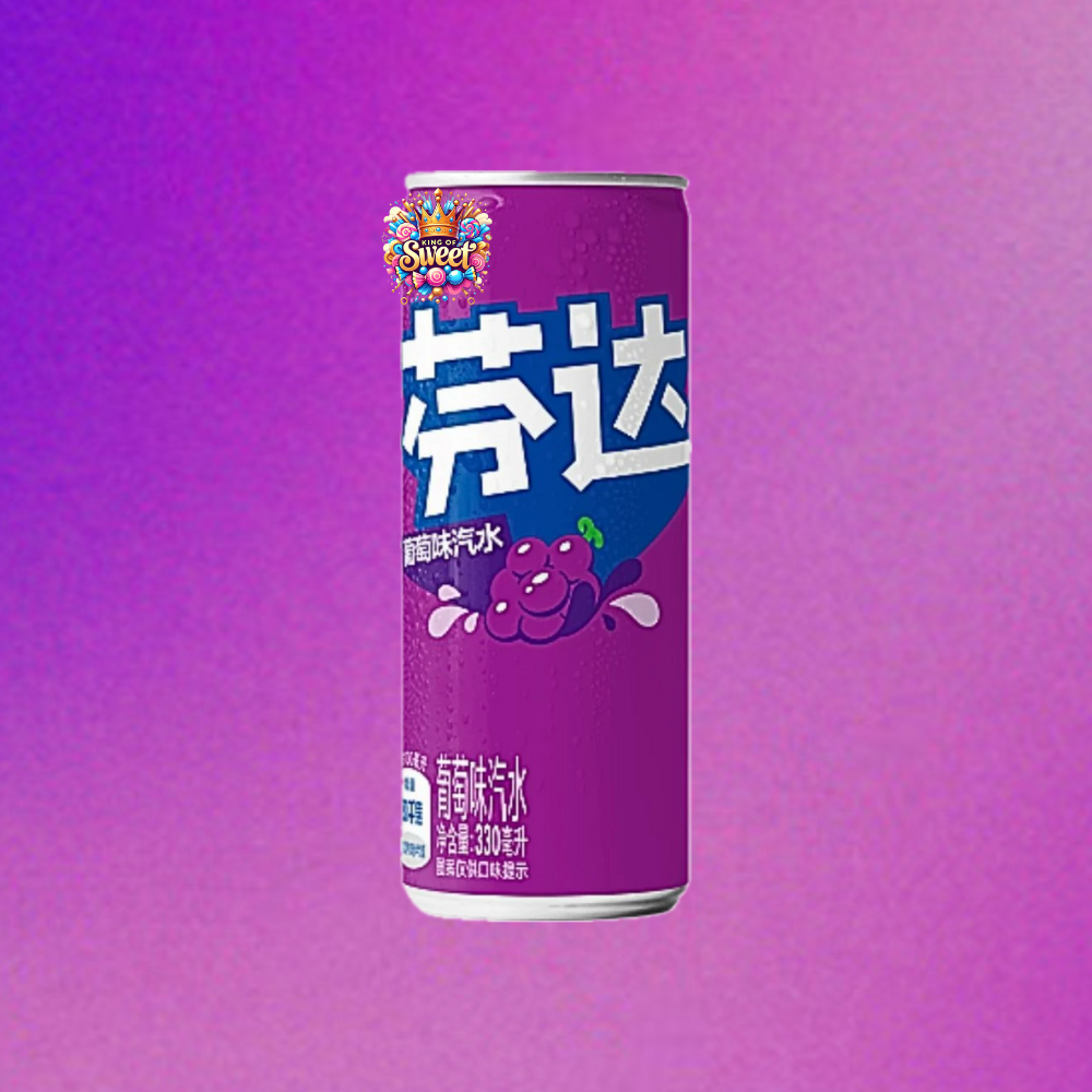 Fanta Raisin 330ml – Soda pétillant chinois à la saveur raisin intense