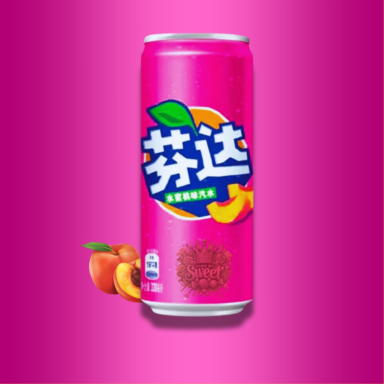 Fanta - Pêche Blanche - Chine - 330ml