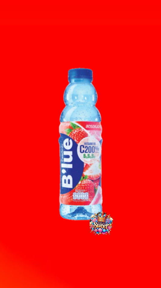 B’Lue Fraise – Boisson Thaïlandaise vitaminée 500 ml (saveur Fraise)