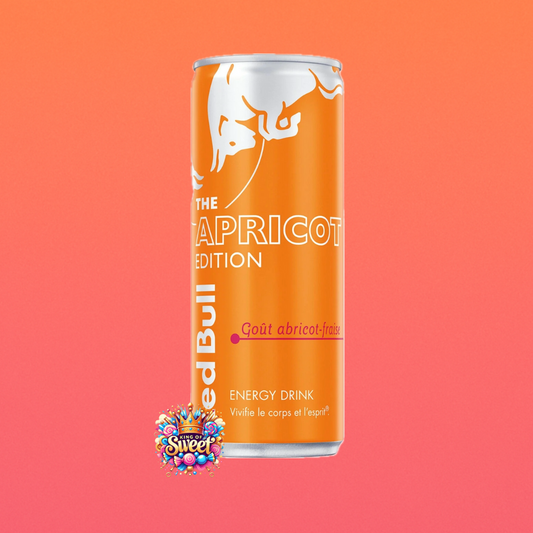 Red Bull Abricot Fraise 250ml – Boisson énergisante fruitée, enrichie en vitamines B