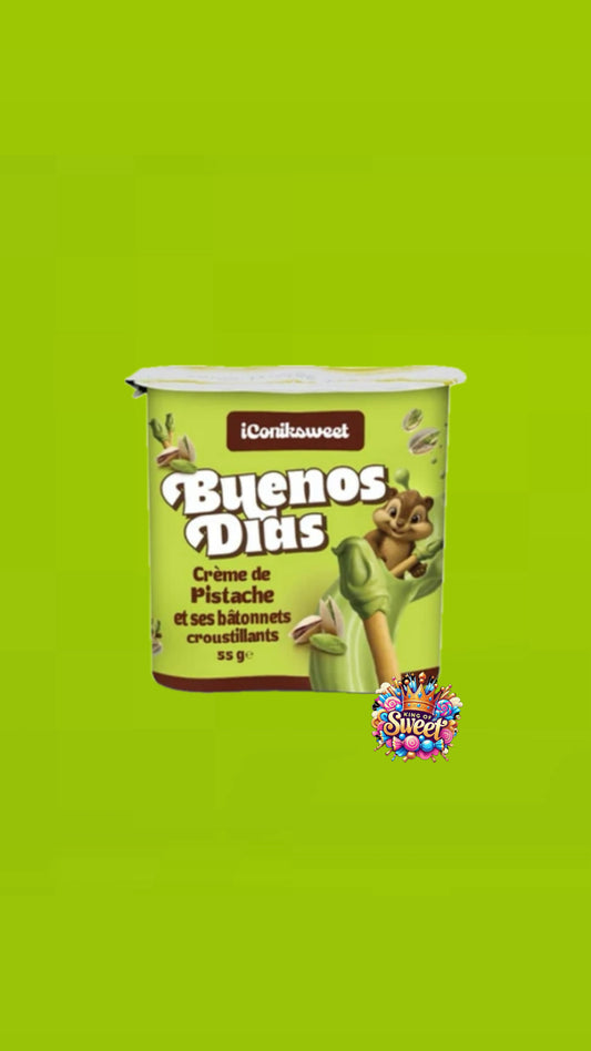 Buenos Días – Crème de Pistache & Bâtonnets Croustillants (55g) | Snack Gourmand iConiksweet