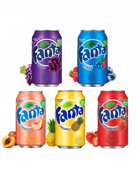 Pack Découverte Fanta USA – 5 Saveurs Rares 🇺🇸