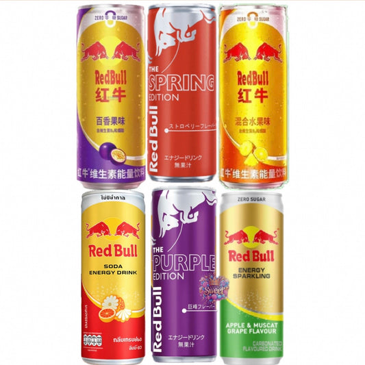 Pack Découverte Red Bull Spécial Asie – 6 Éditions Rares Japon, Chine & Thaïlande