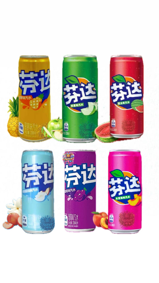 Pack Découverte Fanta Chine – 6 Saveurs Rares 🇨🇳