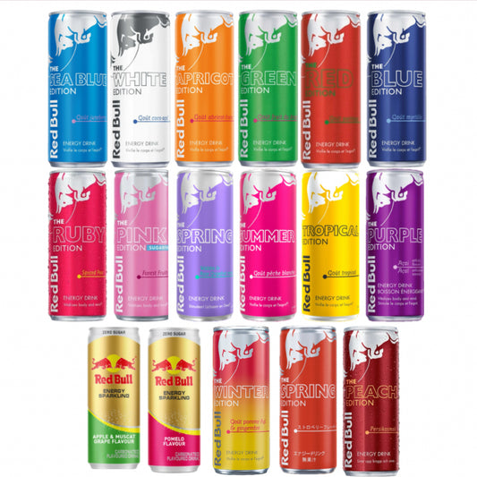 Pack Red Bull Premium – 17 Éditions rares et internationales – Import premium