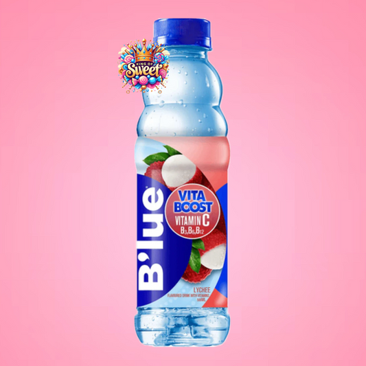 B’lue Lychee 500ml – Boisson rafraîchissante sans sucres, saveur litchi