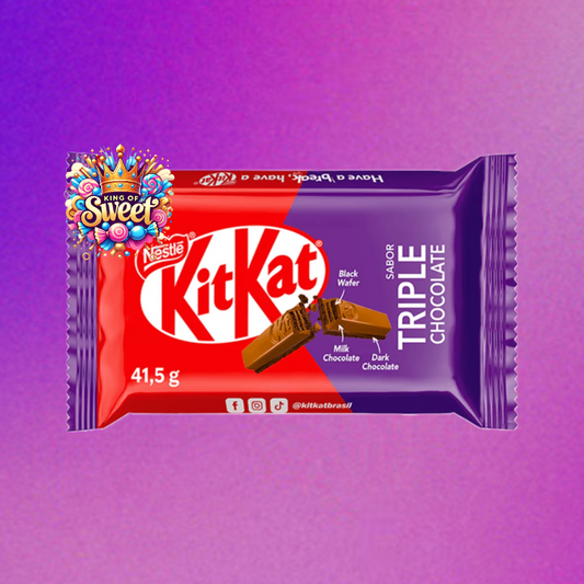 KitKat Triple Chocolate 41,5 g – Édition Brésilienne, trois couches ultra chocolatées