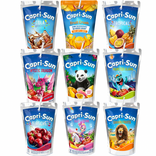 Pack Découverte Capri-Sun – Édition Saveurs du Monde (9 pochettes) 20cl x 9