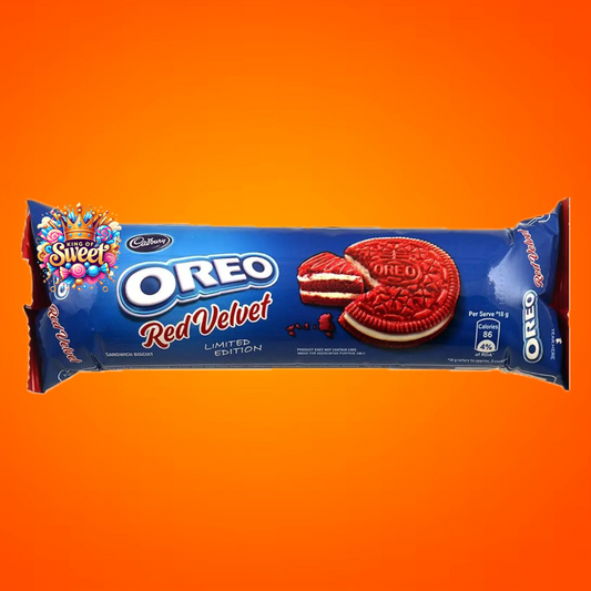 Oreo Red Velvet – Biscuits édition limitée au cacao rouge & crème vanille – 133g
