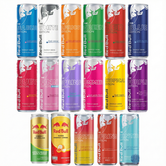 Pack Red Bull Premium – 17 Éditions rares et internationales – Import premium