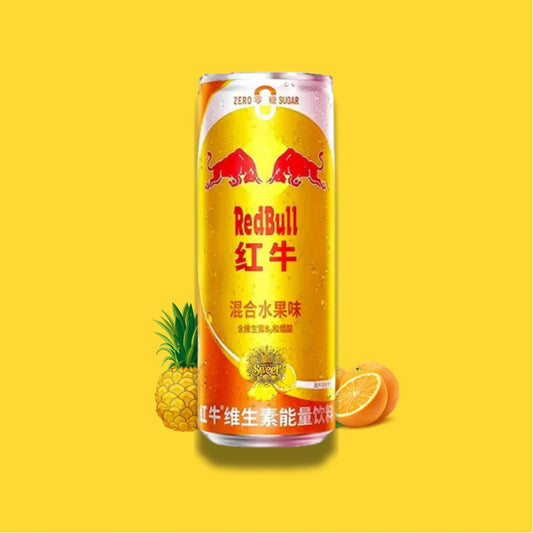 Red Bull Mixed Fruit China – Boisson énergisante, sans sucres, sans bulles - 325ml
